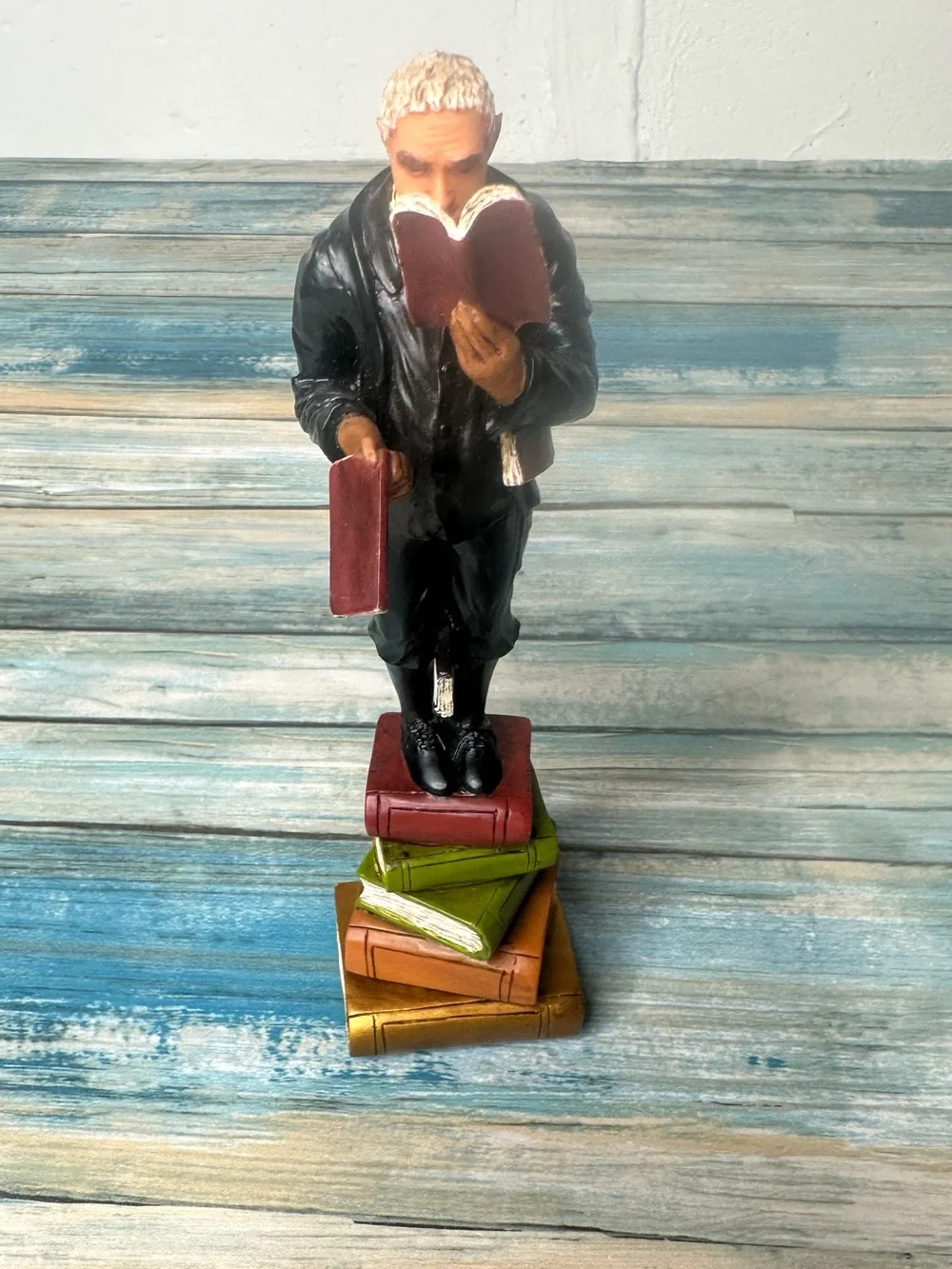 Vintage Librarian figurine 9”